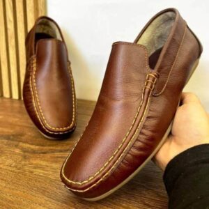 Mocasines para caballero coñac rep