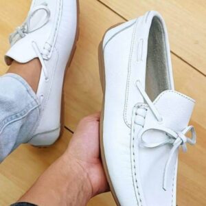 Mocasines para caballero blanco