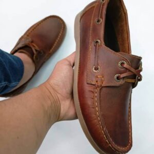 Zapatos Apaches cuero coñac